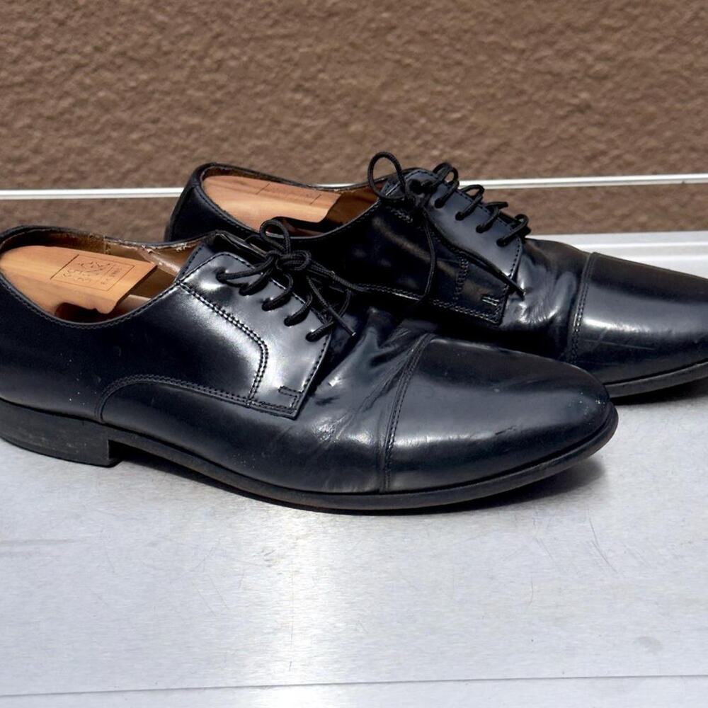 Florsheim Black Leather Oxford Dress Shoes - Size 10D